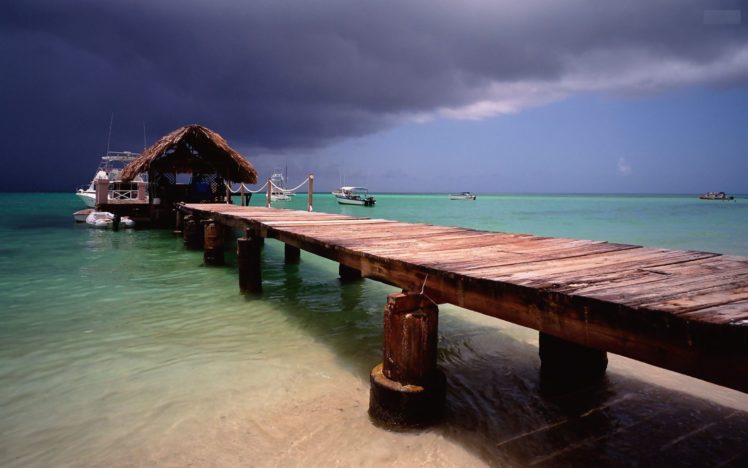 point, Piers, Islands, Pigeons, Vacation, Tobago, Sea HD Wallpaper Desktop Background