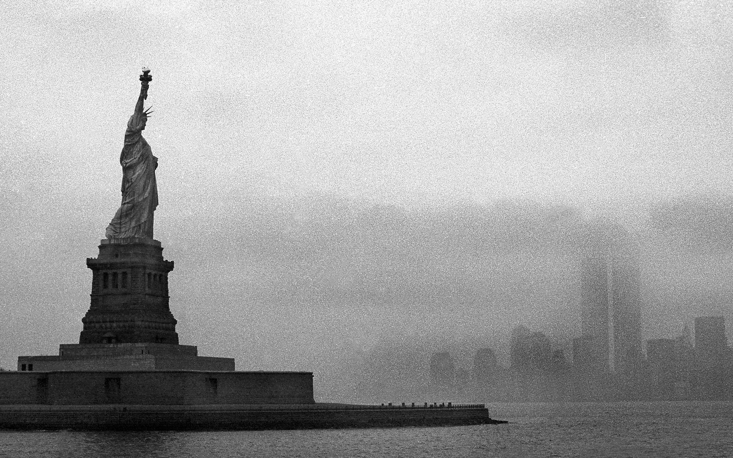 skylines, World, Trade, Center, New, York, City, Statue, Of, Liberty Wallpaper