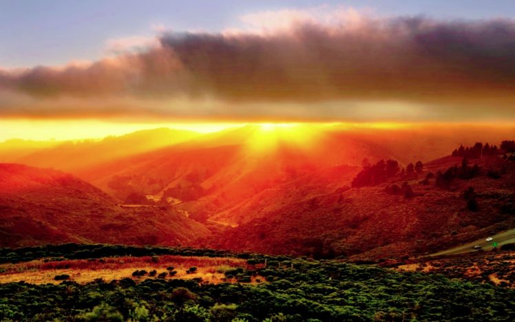 sunset, Clouds, Landscapes, The, Road HD Wallpaper Desktop Background