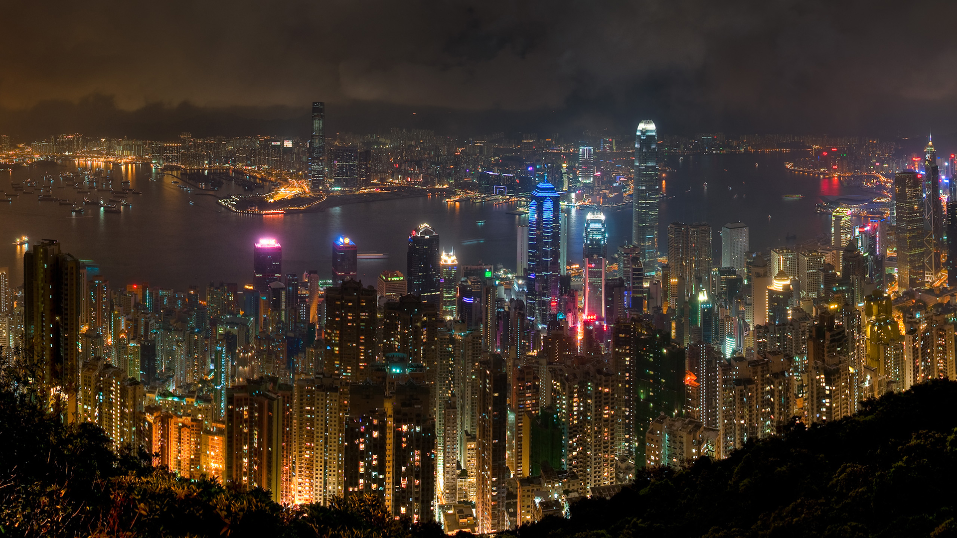 cityscapes, Buildings, Hong, Kong Wallpaper