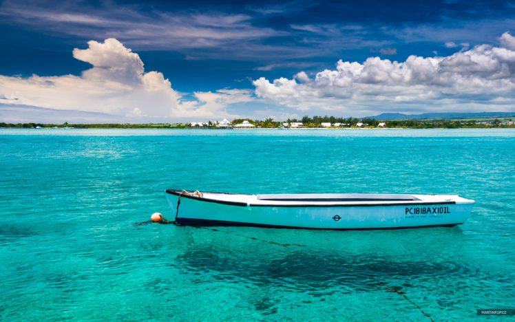 ocean, Clouds, Landscapes, Nature, Tropical, Boats, Hdr, Photography, Mauritius, Sea HD Wallpaper Desktop Background