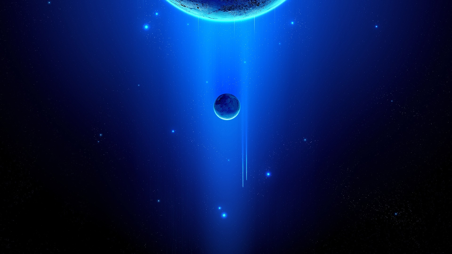blue, Outer, Space, Joejesus Wallpaper