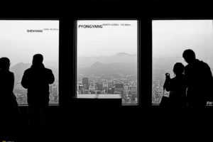 cityscapes, Silhouettes, National, Geographic, Seoul, Window, Panes, South, Korea, Pyongyang