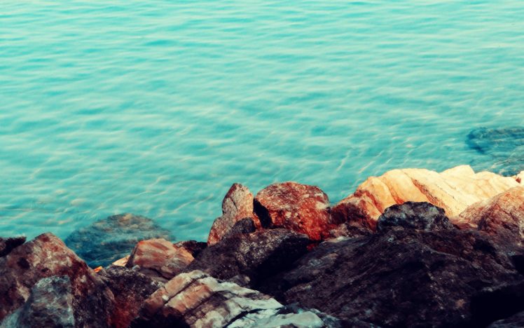 water, Rocks, Sea HD Wallpaper Desktop Background
