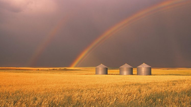 canada, Alberta, Rainbows HD Wallpaper Desktop Background
