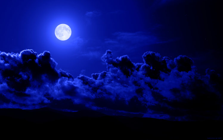 clouds, Moon, Skyscapes HD Wallpaper Desktop Background