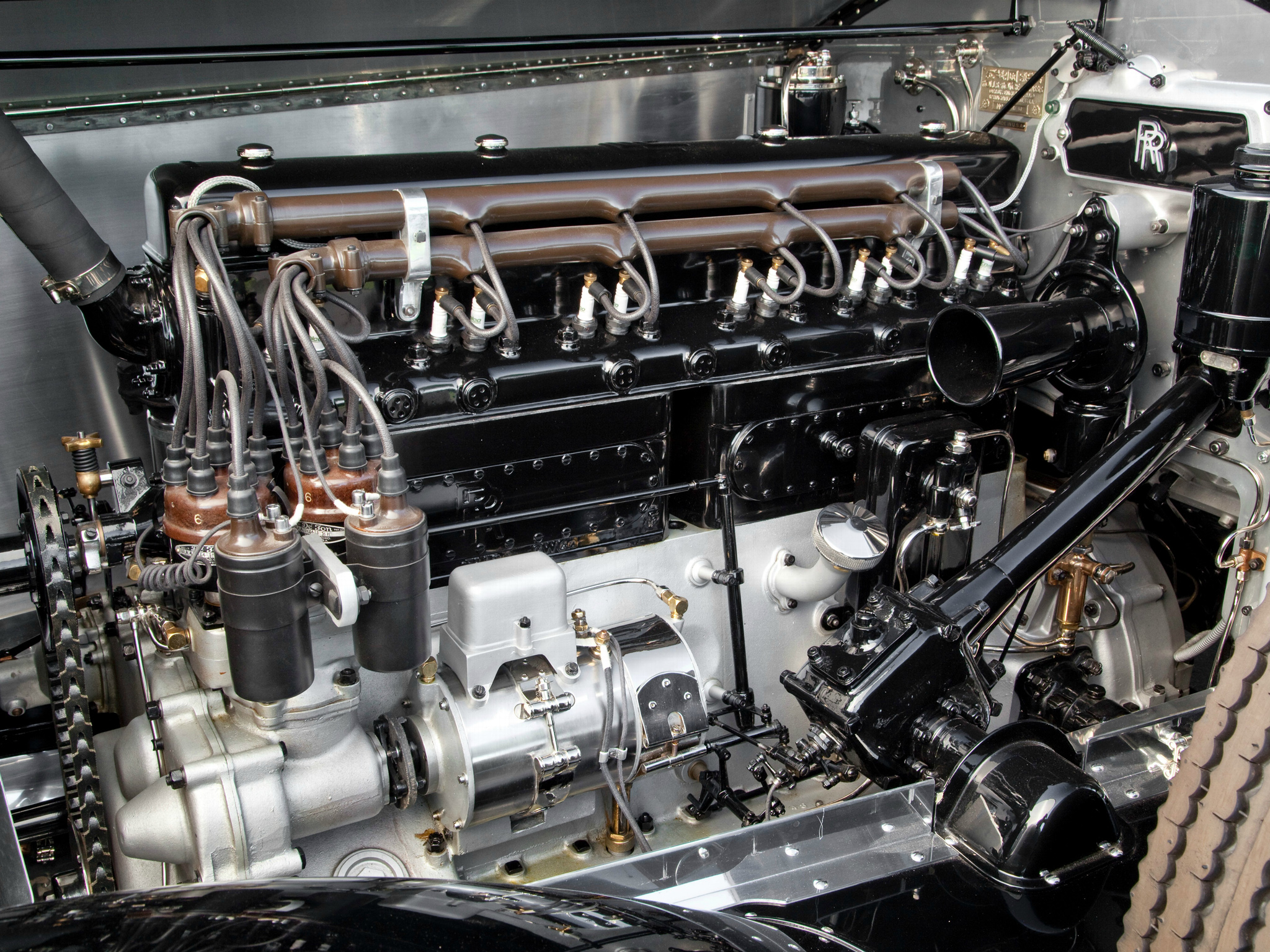 1929, Rolls, Royce, Springfield, Phantom, I, Convertible, Sedan, Hibbard, Darrin, Luxury, Retro, Engine Wallpaper