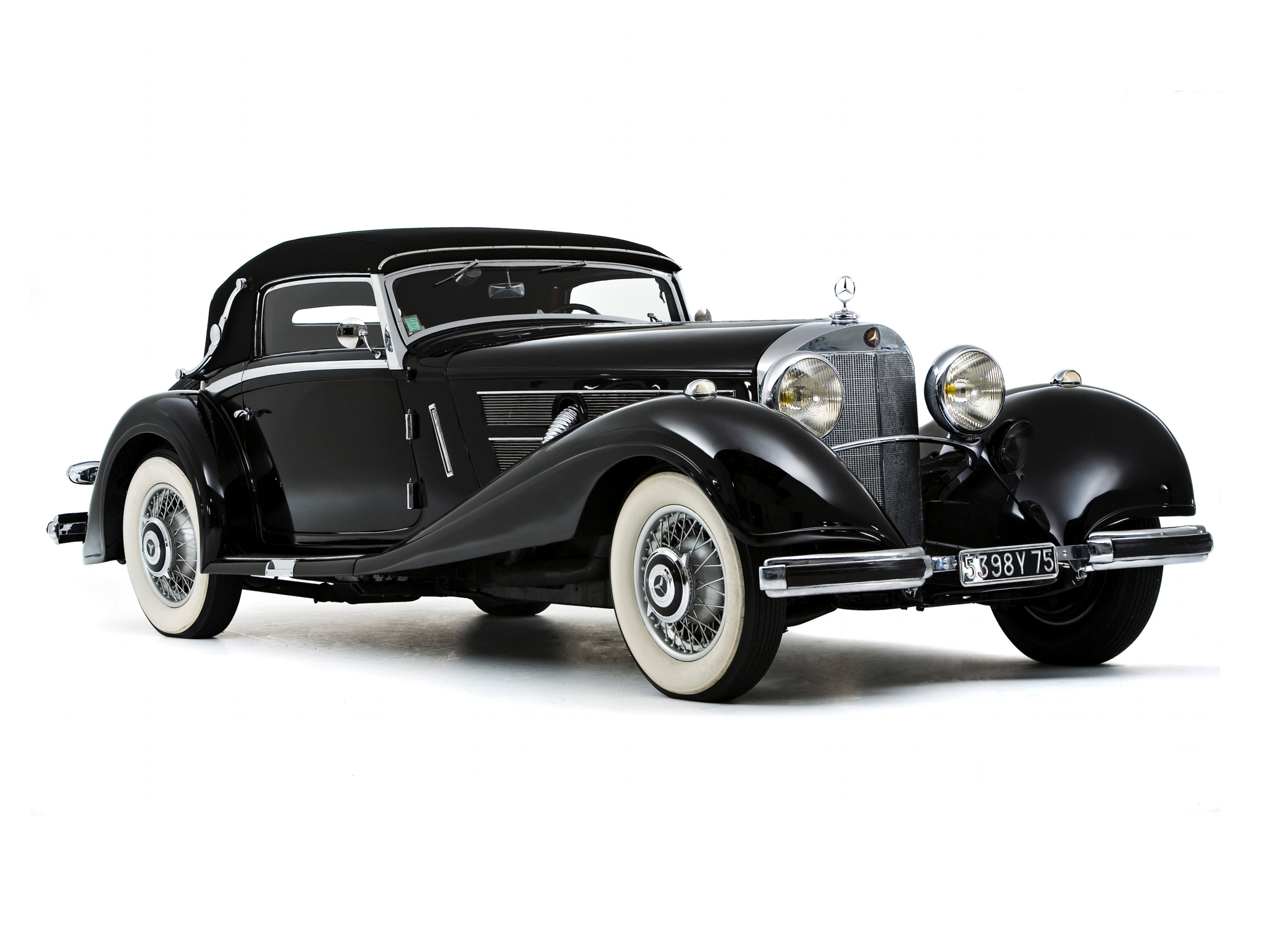 1935, Mercedes, Benz, 500k, Cabriolet, A, Luxury, Retro, Re Wallpaper