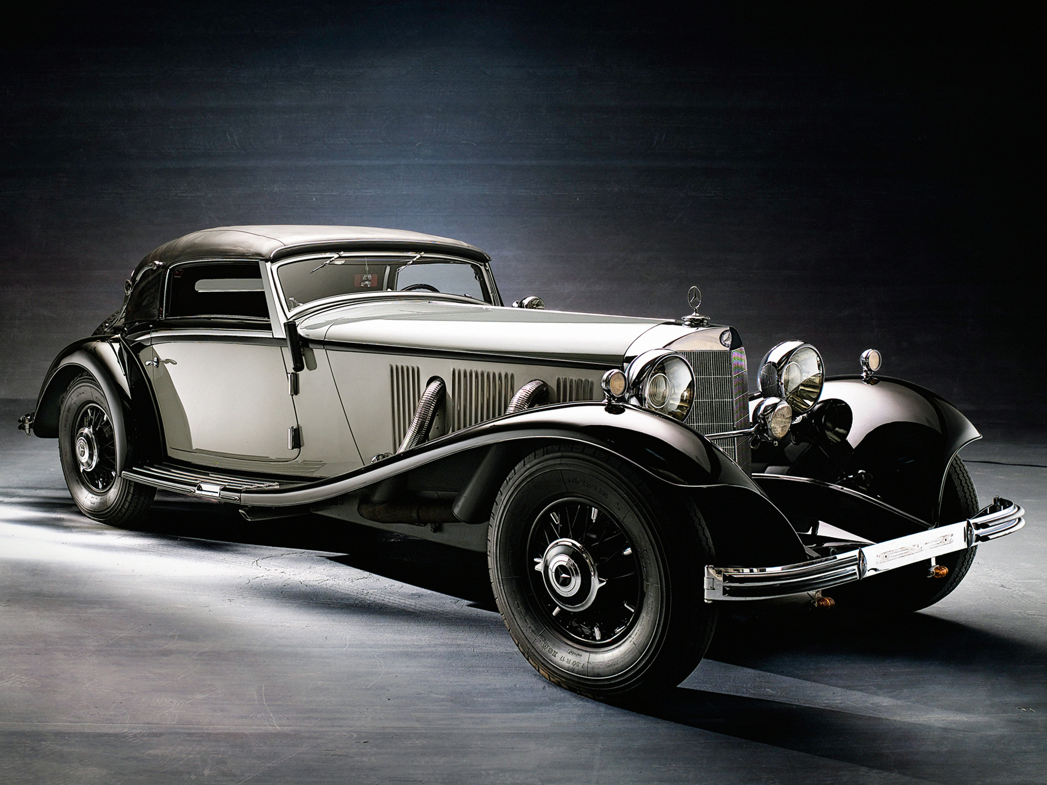 1935, Mercedes, Benz, 500k, Cabriolet, A, Luxury, Retro Wallpaper