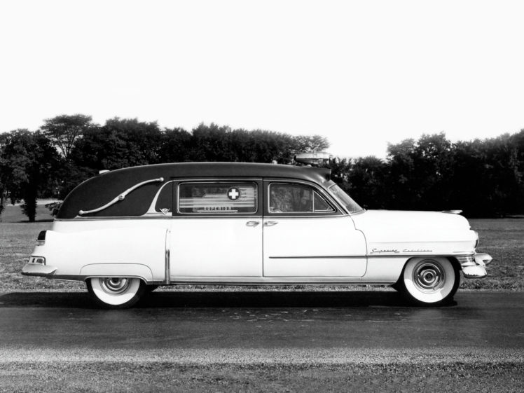 1952, Superior, Cadillac, Landaulet, Ambulance,  52 75 86 , Emergency, Stationwagon, Retro HD Wallpaper Desktop Background