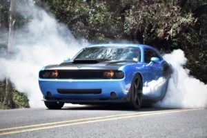 dodge, Challenger, Burnout, Smoke, Muscle cars