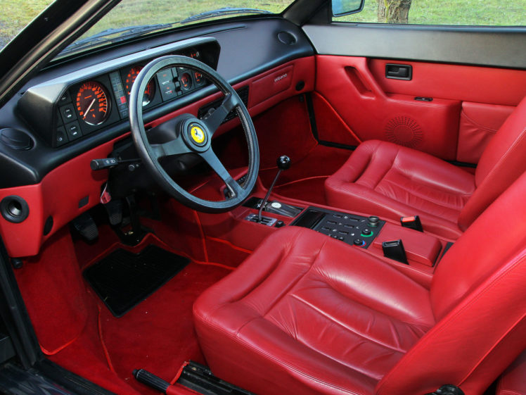 1985, Ferrari, 3, 2, Mondial, Supercar, 3 2, Interior HD Wallpaper Desktop Background