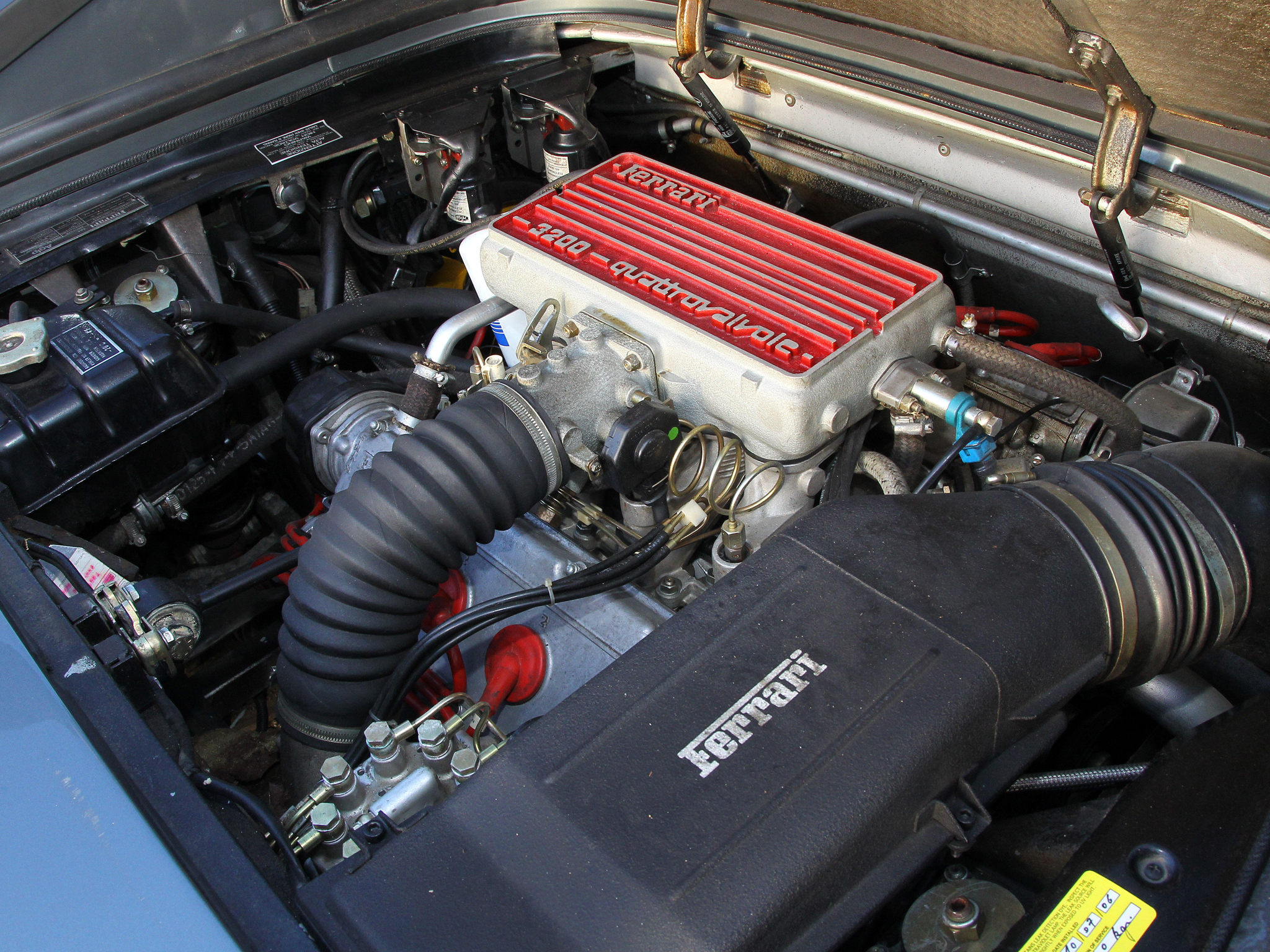 1985, Ferrari, 3, 2, Mondial, Supercar, 3 2, Engine Wallpaper