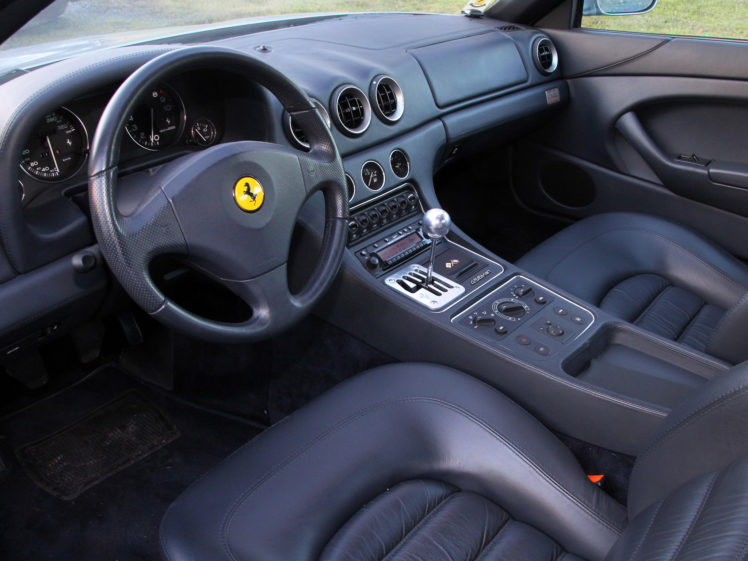 1998 03, Ferrari, 456, M, G t, Supercar, 1998, 2003, Interior HD Wallpaper Desktop Background