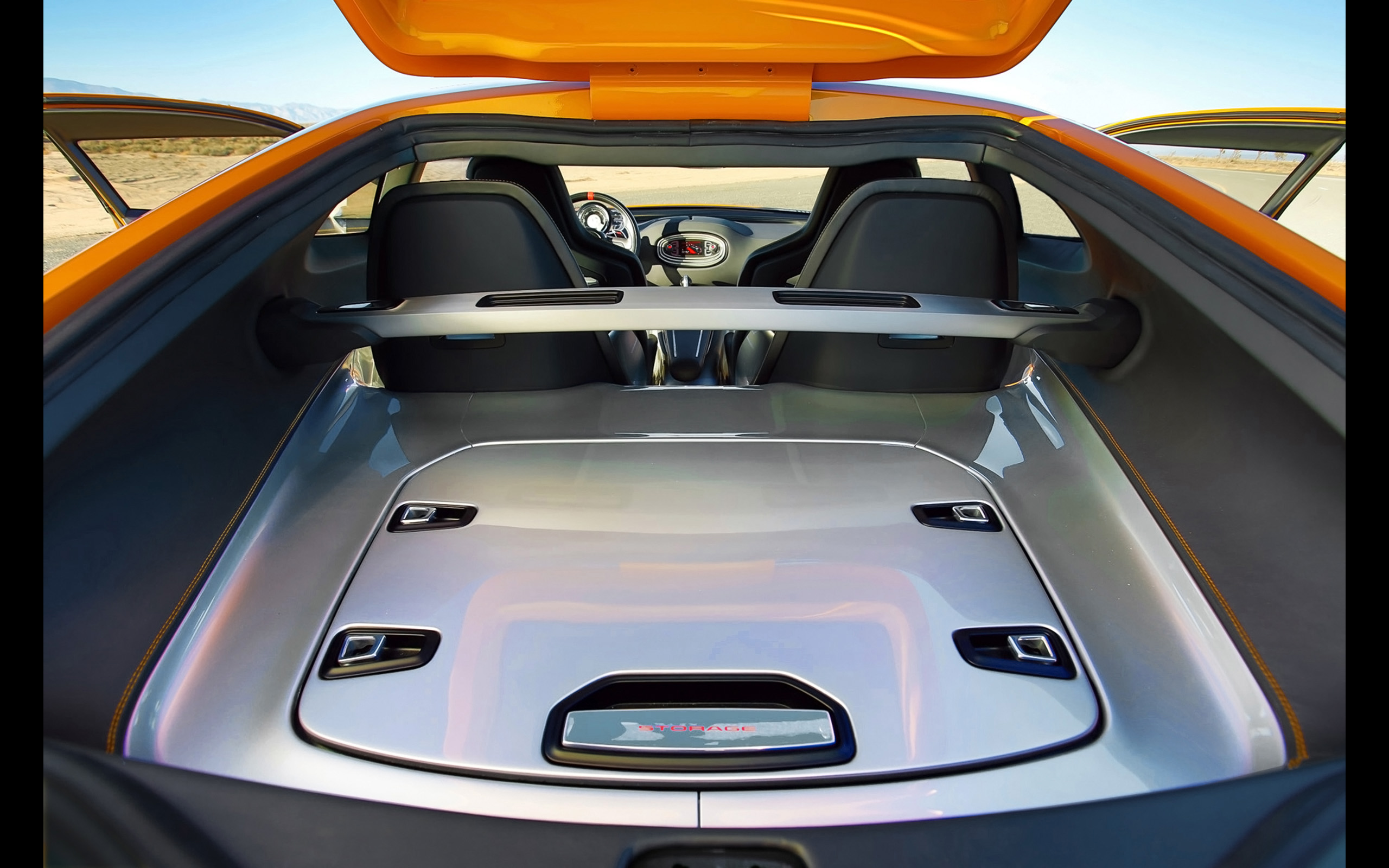 2014, Kia, Gt4, Stinger, Concept, Supercar, Engine Wallpaper