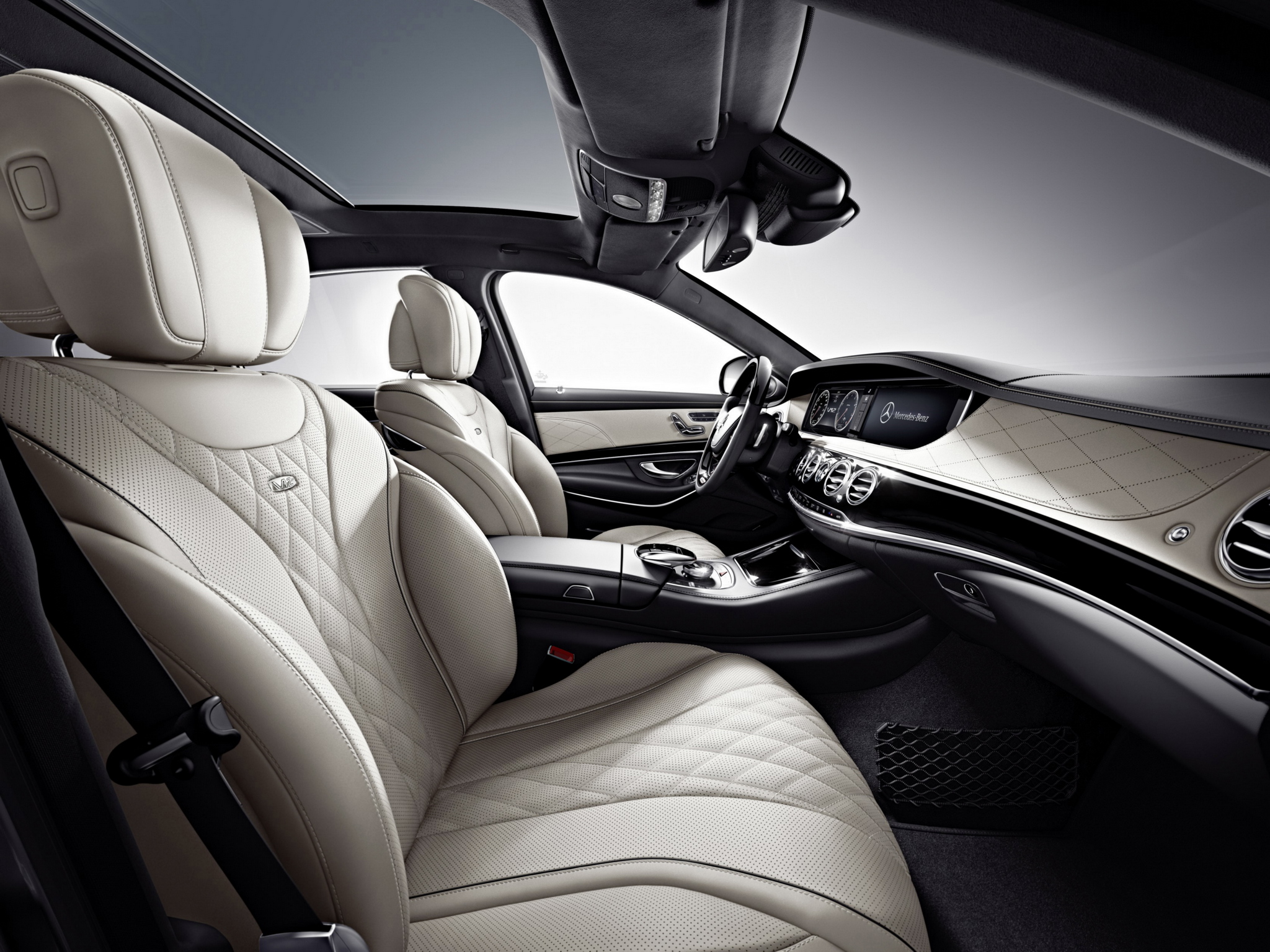 2014, Mercedes, Benz, S600,  w222 , Luxury, Interior Wallpaper