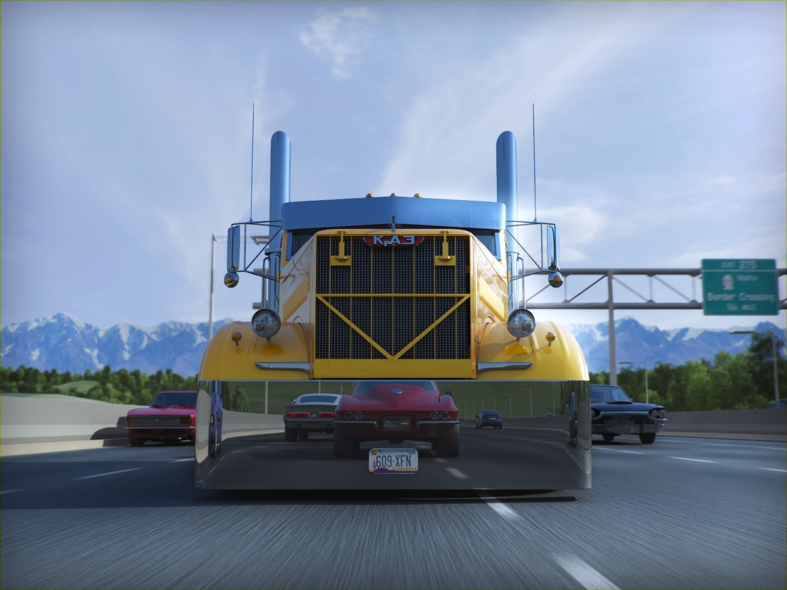 trucks, Highways, Ukrainian, Kraz Wallpaper