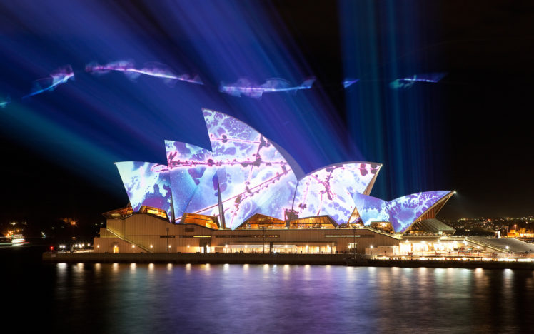 australia, Sydney, Sydney opera house, Opera, Architecture, Buildings, Manipulations, Photography, Psychedelic, Night, Lights, Cities, Hdr HD Wallpaper Desktop Background