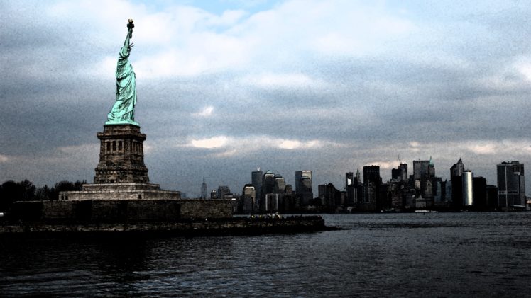 cityscapes, New, York, City, Statue, Of, Liberty, Statues, Symbols, Man made HD Wallpaper Desktop Background