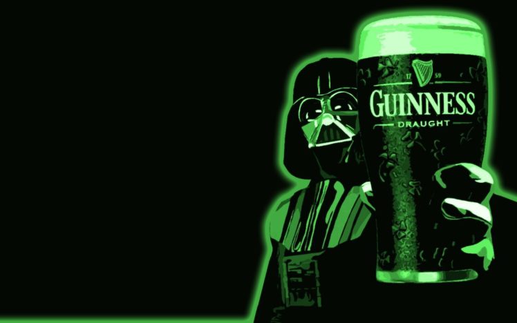 beers, Guinness, Darth, Vader, Funny HD Wallpaper Desktop Background