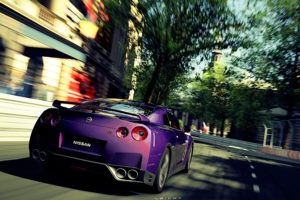 video, Games, Cars, Violet, Roads, Gran, Turismo, 5, Races, Playstation, 3, Speed, Nissan, Gt r, Mid, Night, Pearl