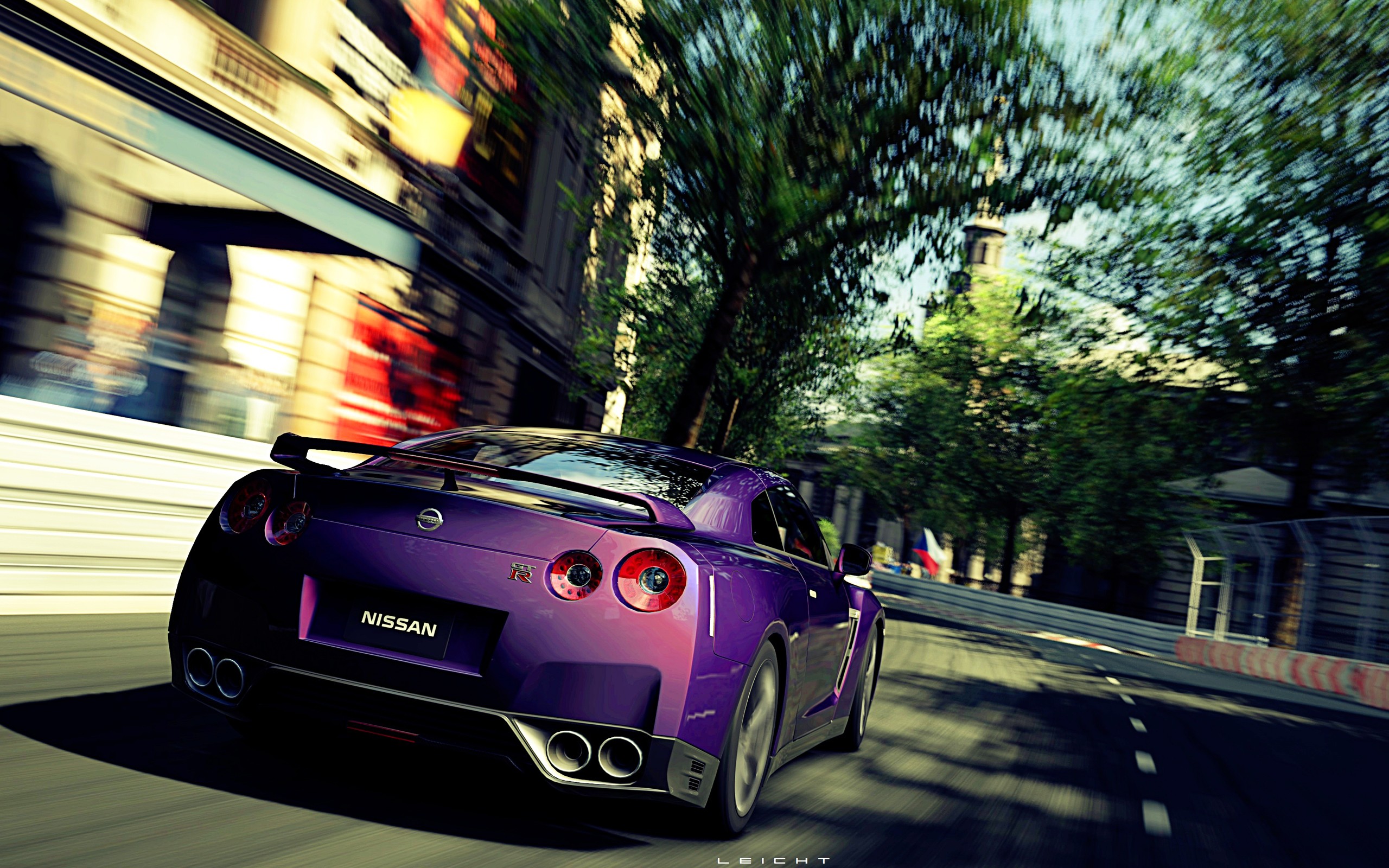 video, Games, Cars, Violet, Roads, Gran, Turismo, 5, Races, Playstation, 3, Speed, Nissan, Gt r, Mid, Night, Pearl Wallpaper