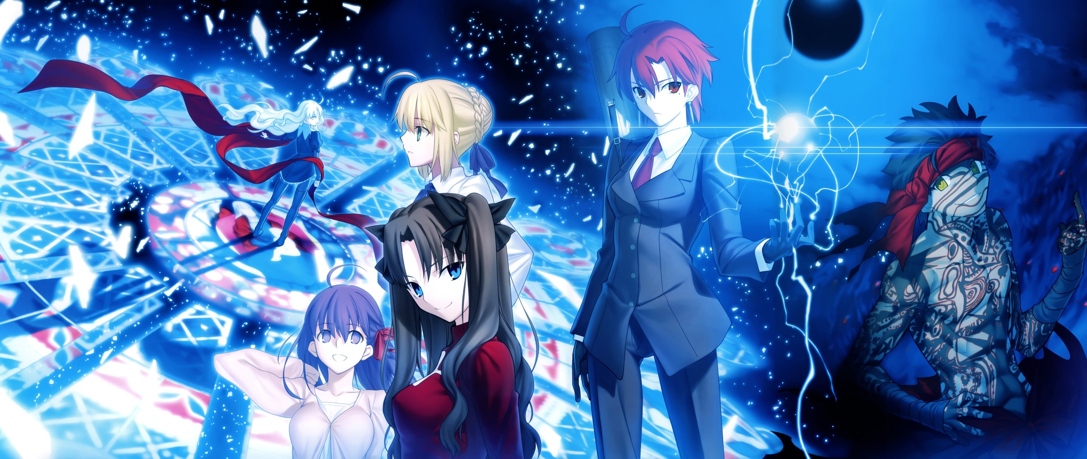 fate, Hollow, Ataraxia, Fate, Stay, Night, Magic, Matou, Sakura, Saber, Scan, Takeuchi, Takashi, Tohsaka, Rin, Type moon Wallpaper