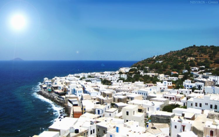 islands, Greece, Nisyros, Sea HD Wallpaper Desktop Background