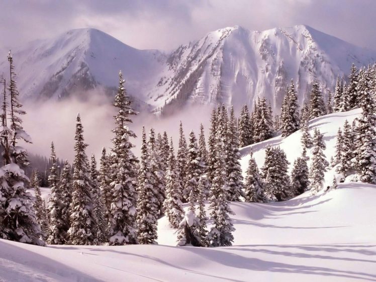 mountains, Landscapes, Nature, Winter, Snow HD Wallpaper Desktop Background