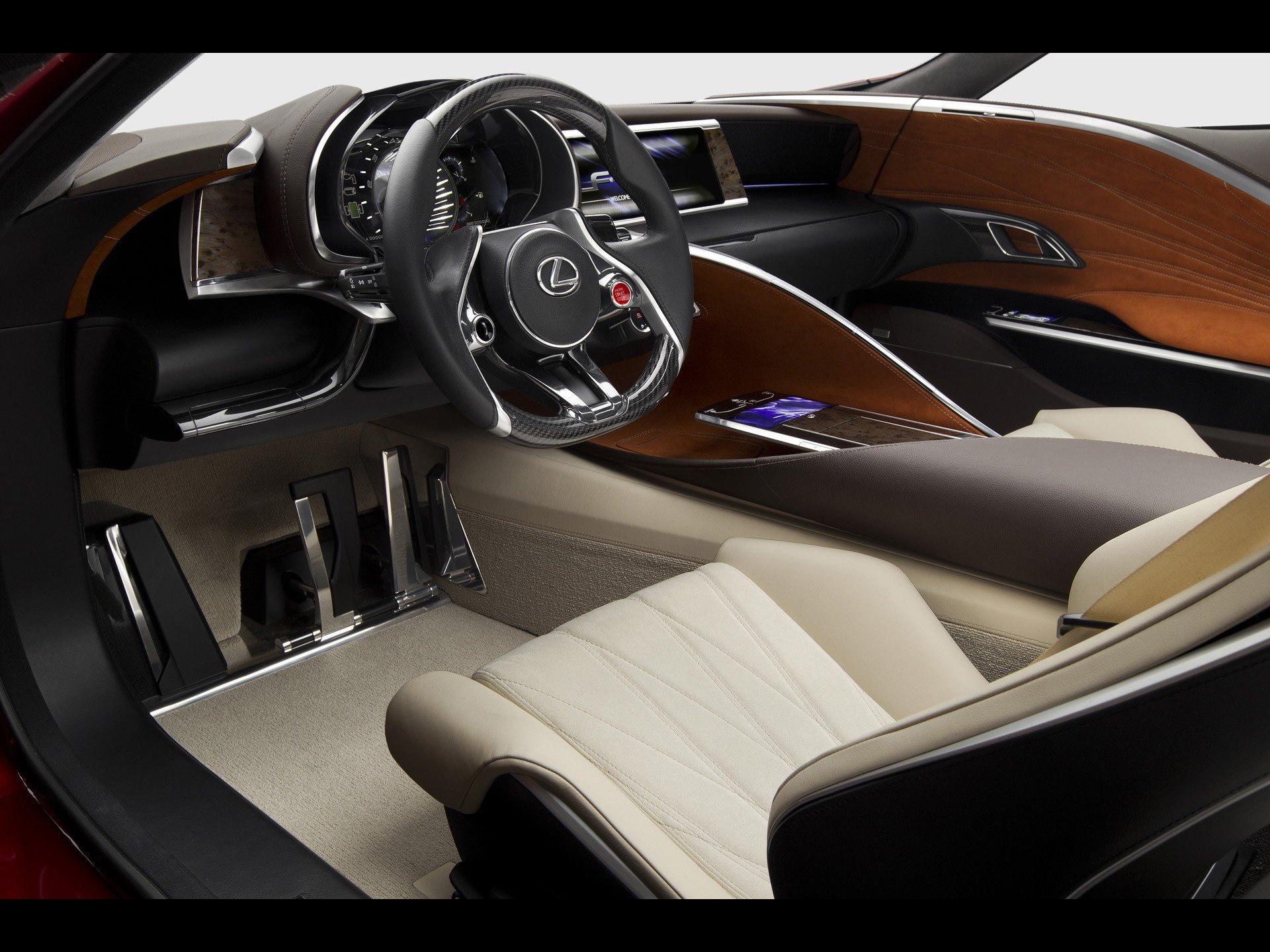 hybrid, Lexus, Concept, Art, Dashboards, Coupe Wallpaper