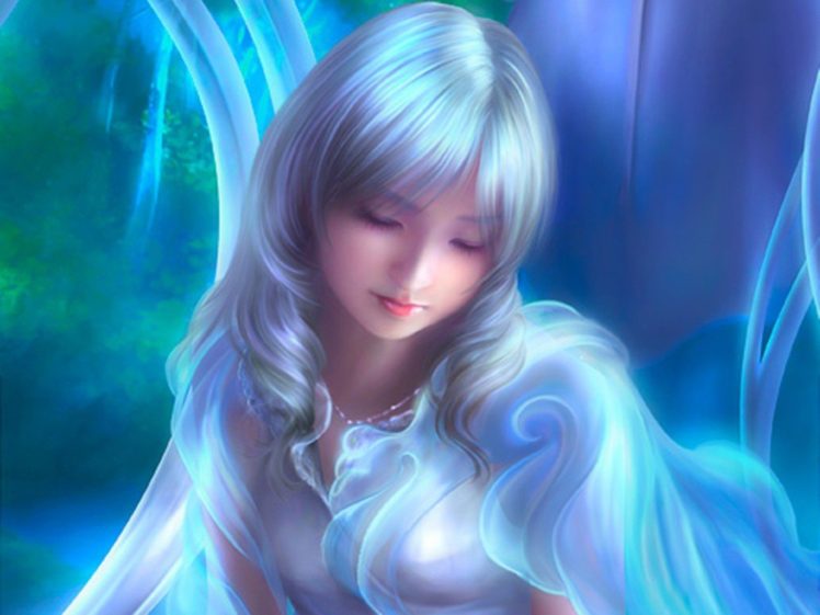 fantasy, Art, Anime, Anime, Girls, Faces HD Wallpaper Desktop Background