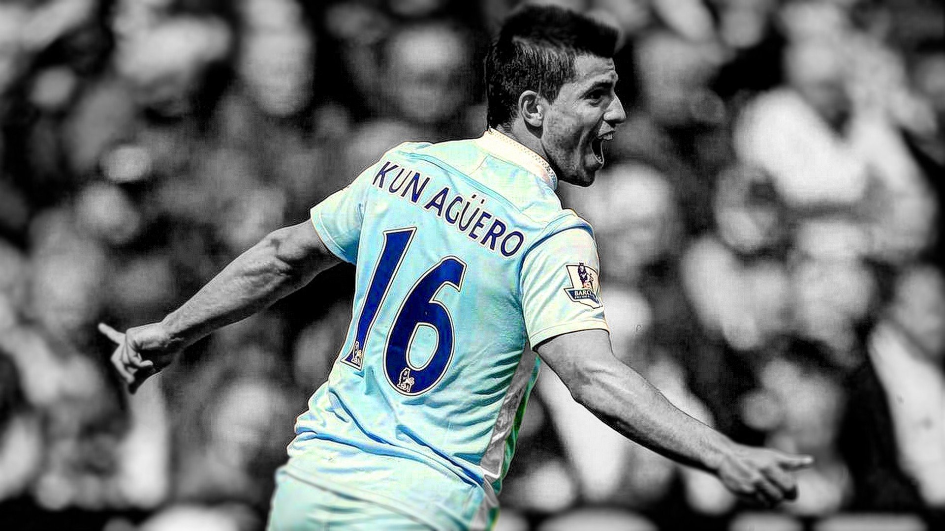soccer, Hdr, Photography, Manchester, City, Kun, Aguero Wallpaper