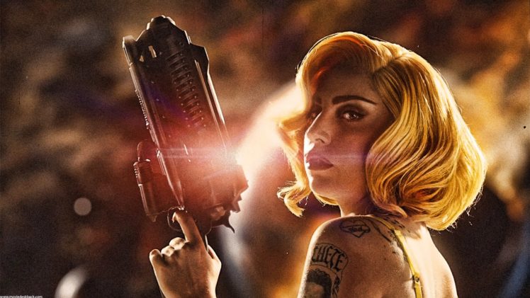 Machete Kills Action Comedy Crime Sexy Babe Lady Gaga Weapon Gun Pistol Tattoo