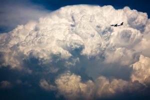clouds, Aircraft, Cumulonimbus, Airbus, A320