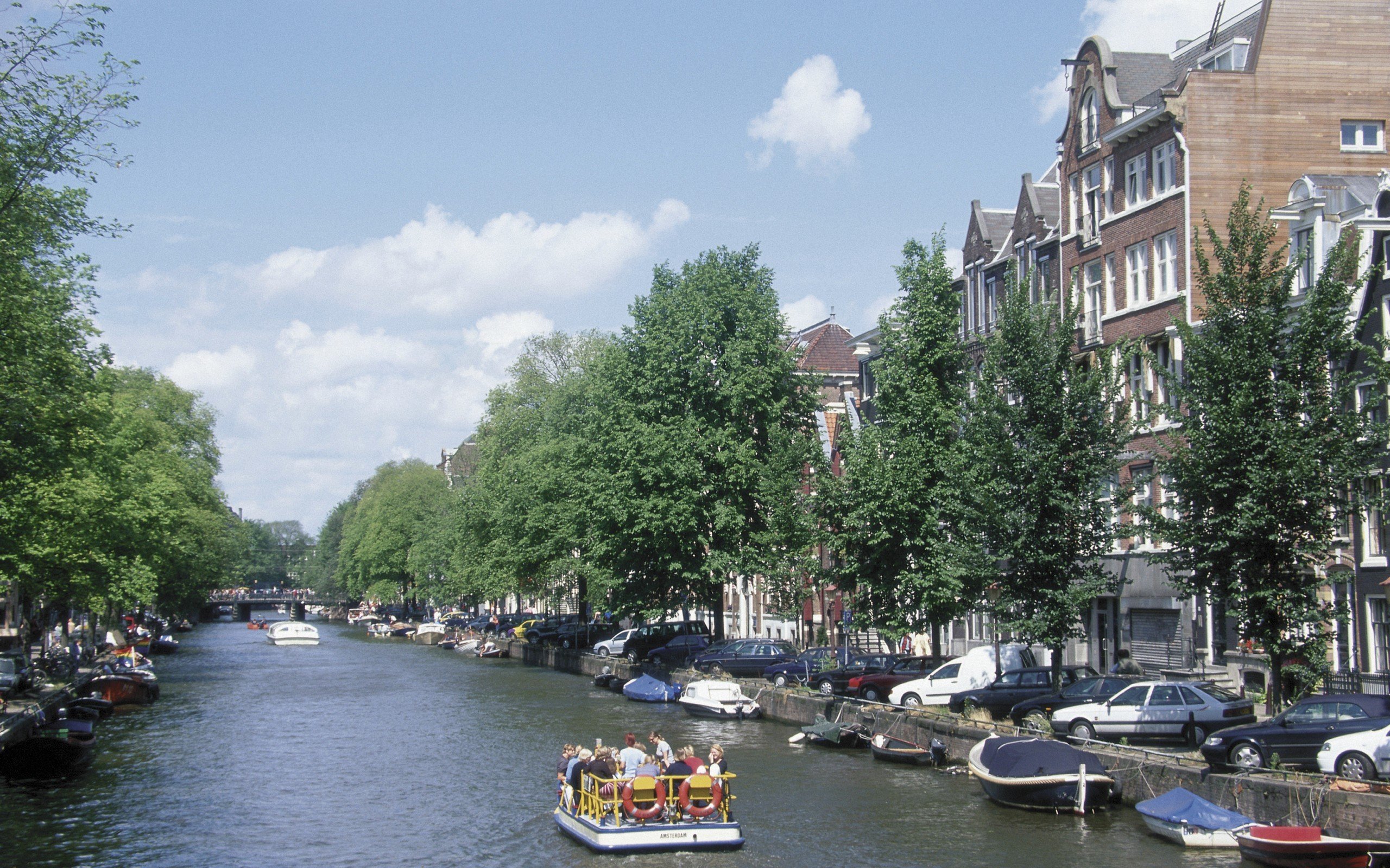 cityscapes, Architecture, Europe, Boats, Amsterdam, Rivers, The, Netherlands, Canal Wallpaper