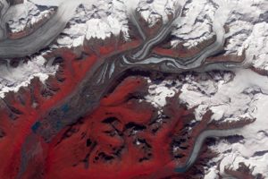 alaska, Satellite, Glacier