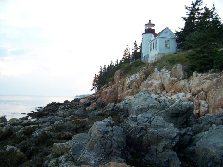 landscapes, Maine, Lighthouses HD Wallpaper Desktop Background