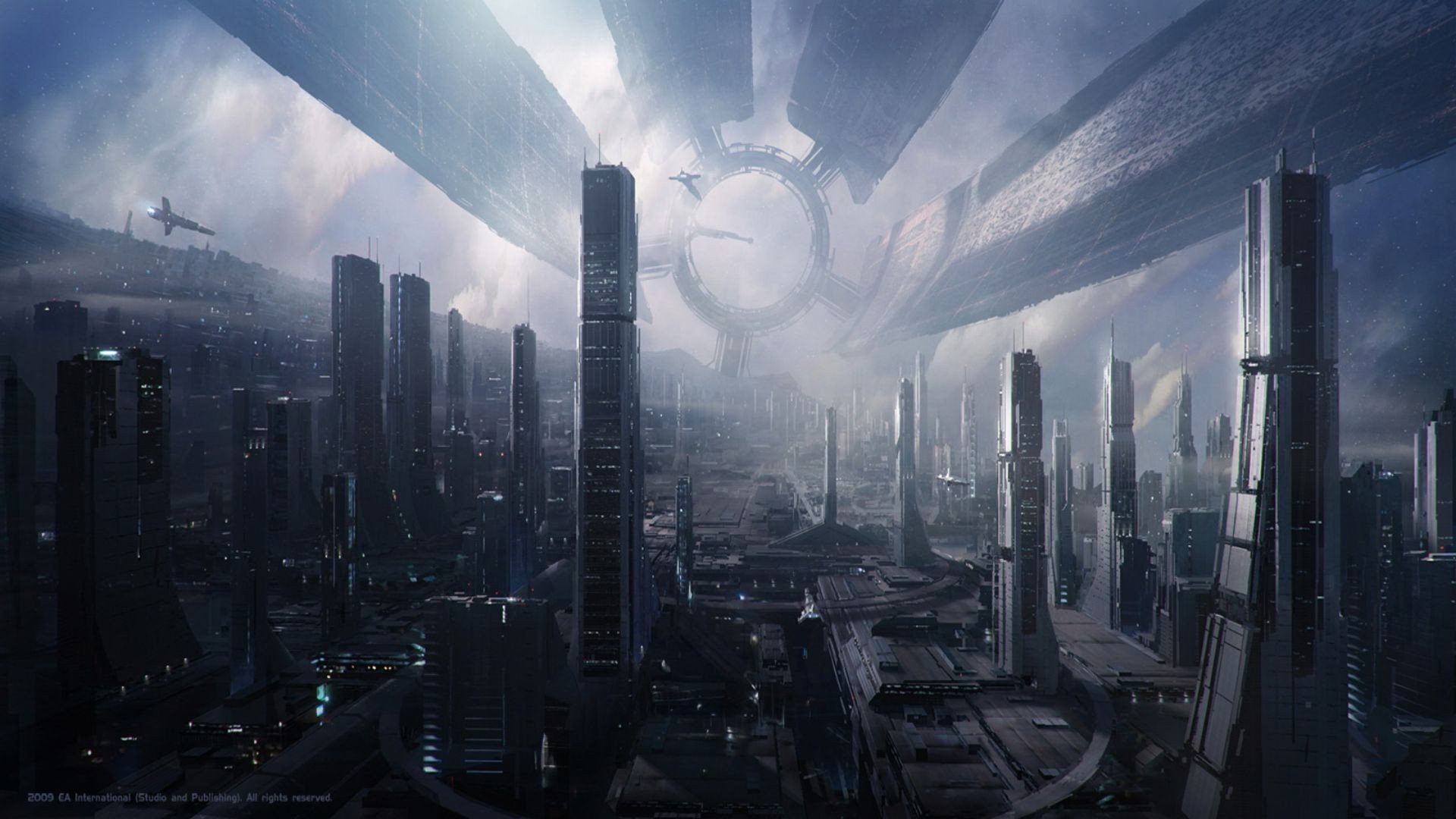 fantasy, Video, Games, Mass, Effect, Citadel Wallpaper