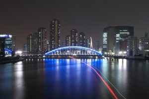 cityscapes, Night, Bridges, Illuminated