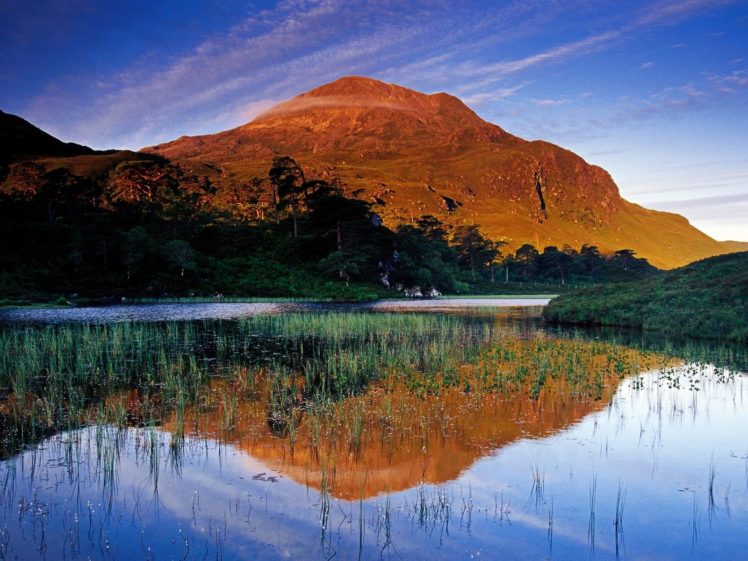 mountains, Landscapes, Scotland, Highlands, Reflections HD Wallpaper Desktop Background