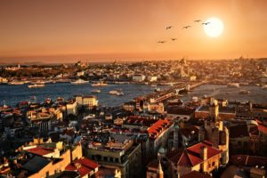 istanbul, Cities, Architecture, Buildings, Sunsets, Scenic, Sunrises, Birds, Animals, Bridges, Scenic, Cityscapes