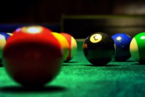 red, Balls, Stripes, Pool, Table