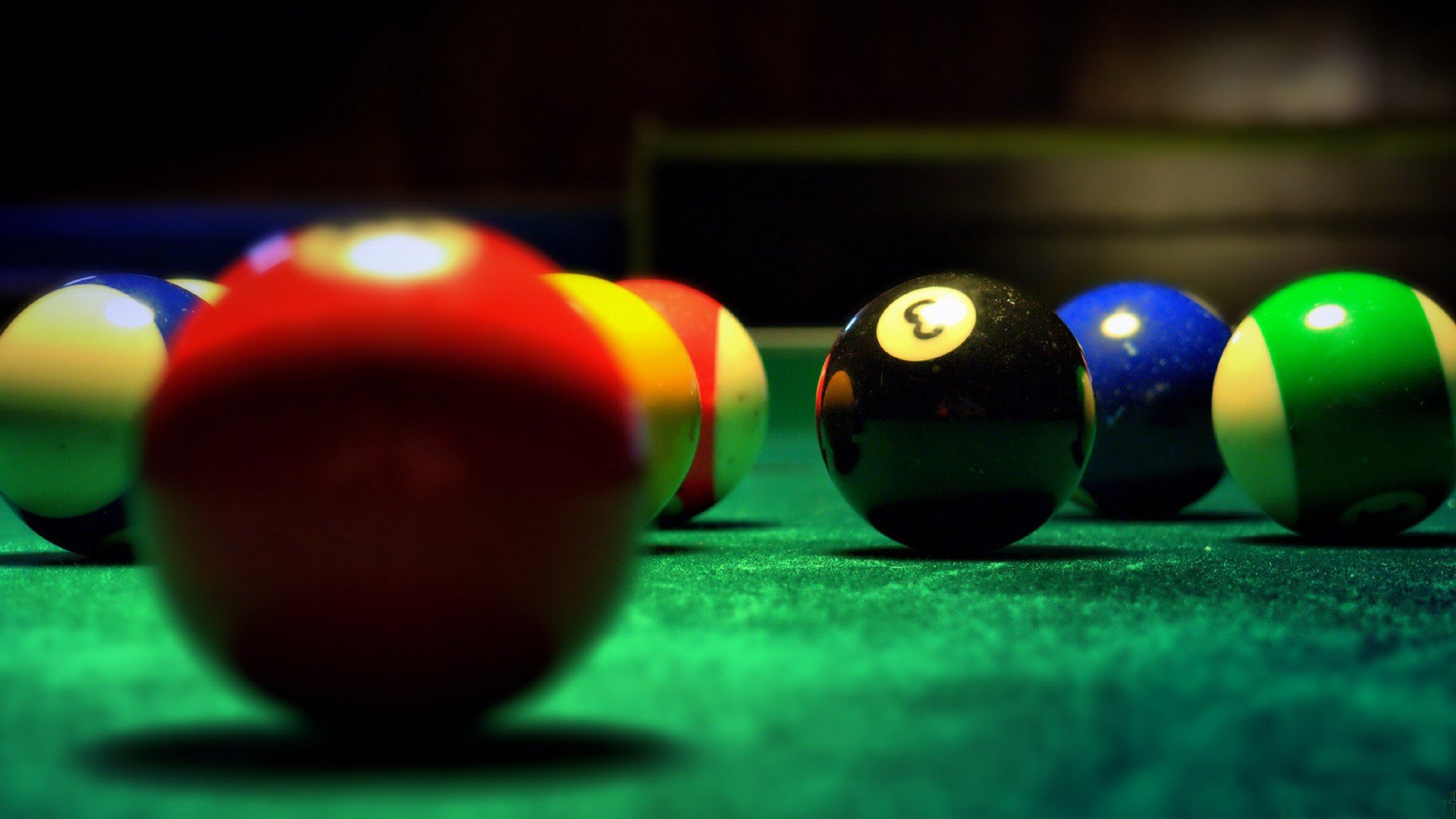 red, Balls, Stripes, Pool, Table Wallpapers HD / Desktop and Mobile ...