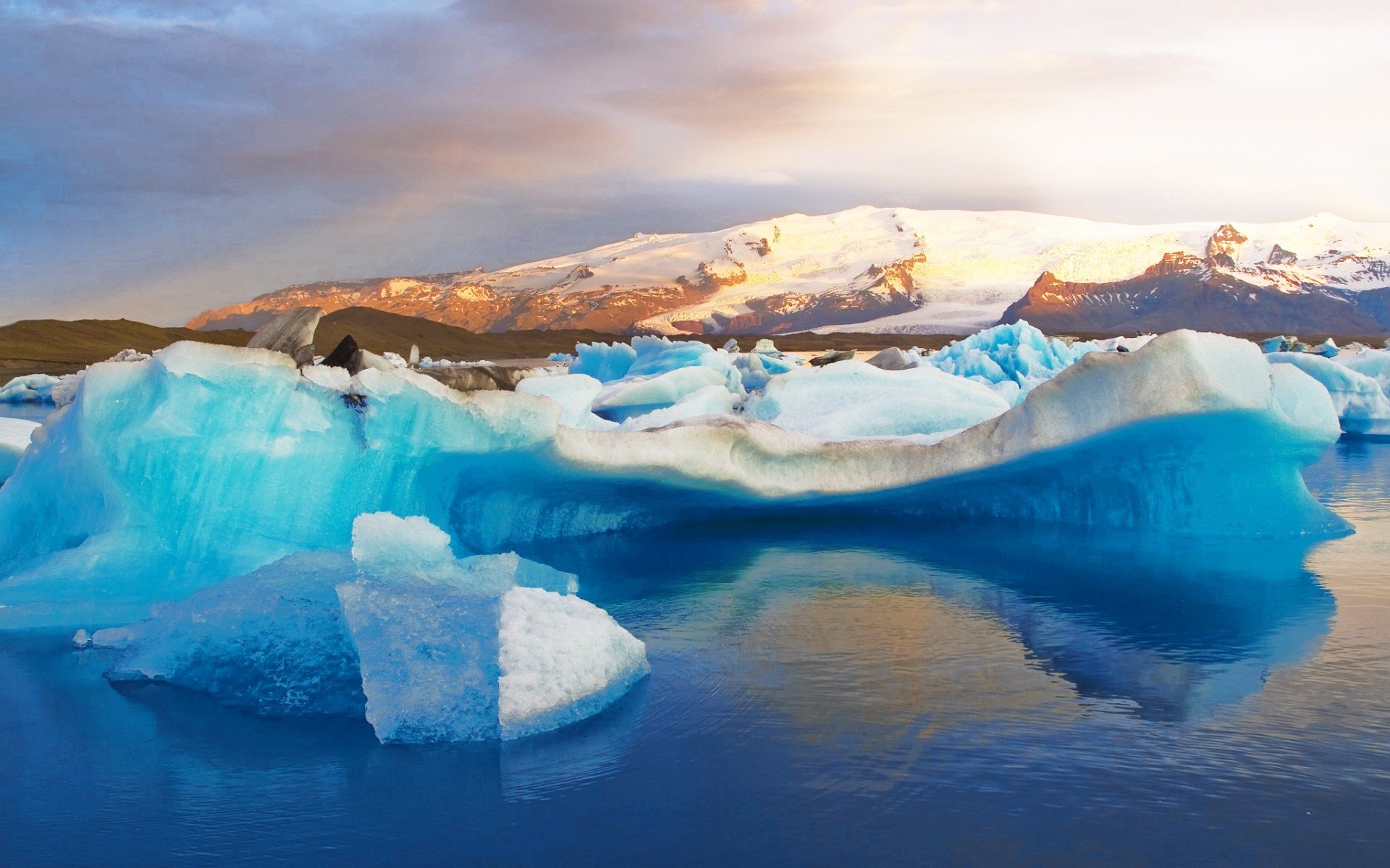 ice, Landscapes, Snow, Iceland, Sea Wallpaper