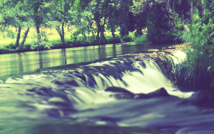 nature, Waterfalls, Rivers, Landscapes, Water, Trees HD Wallpaper Desktop Background