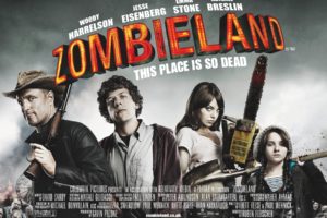 zombieland, Comedy, Horror, Dark, Action, Poster
