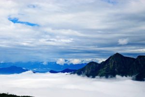 mountains, Clouds, Landscapes, Nature, Trees, Taiwan, Air