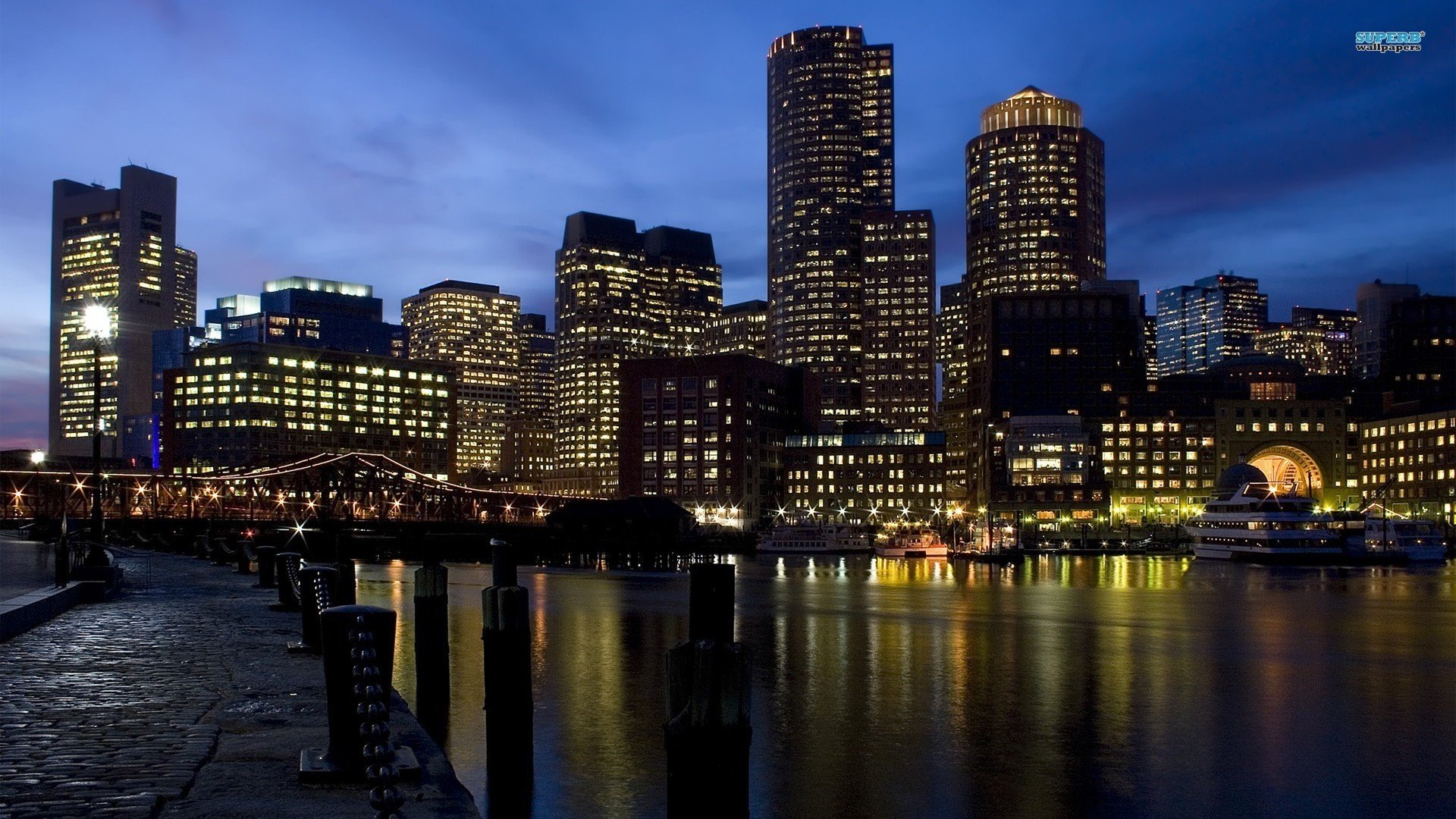cityscapes, Boston Wallpaper