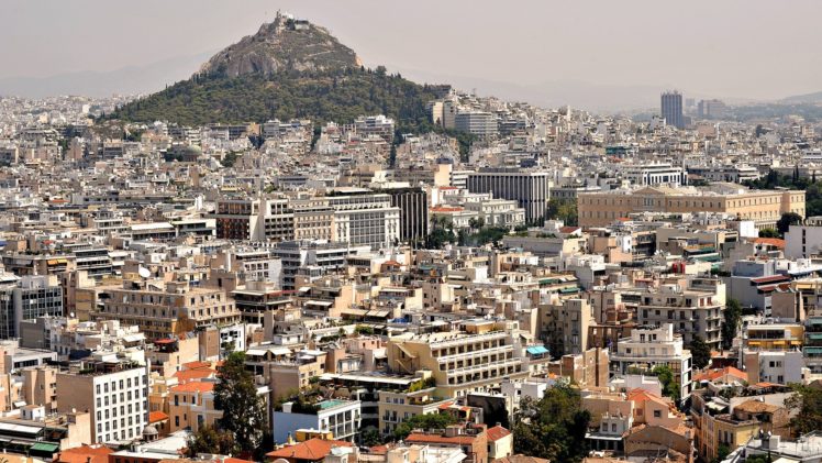 mountains, Cityscapes, Greece, Athens, City, Skyline HD Wallpaper Desktop Background