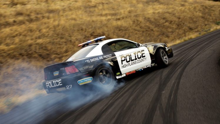 cars, Drifting, Cars, Ford, Mustang, Police, Cars, Widescreen HD Wallpaper Desktop Background